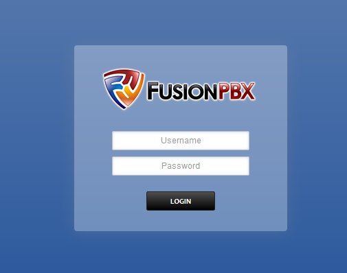 FusionPBX login